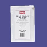 Sparco Products Vinyl Ring Binder Pocket, 24 Count, 9-1/2x6, Clear.