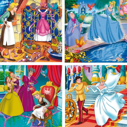 Clementoni 20516.5 - Puzzle Aschenputtel 4 x 6 teilig