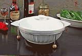 Lorenzo Import WA00722 Bamboo Covered Rd. Baking Dish