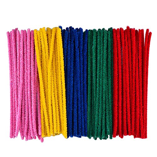 eBoot Pipe Cleaners Chenille Stem for Arts and Crafts (6 x 300 mm, Assorted colors)