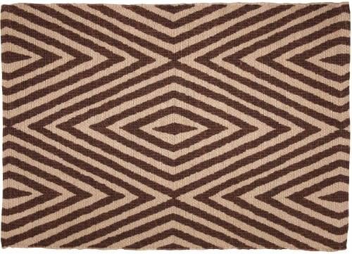 Kitchen Rugs Area Rugs Kitchen Mats 2 ft x 3 ft Jute Sisal Indoor Outdoor Rugs Brown John Robshaw