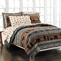 Great Outdoors Brown and Blue All Cotton Comforter Set