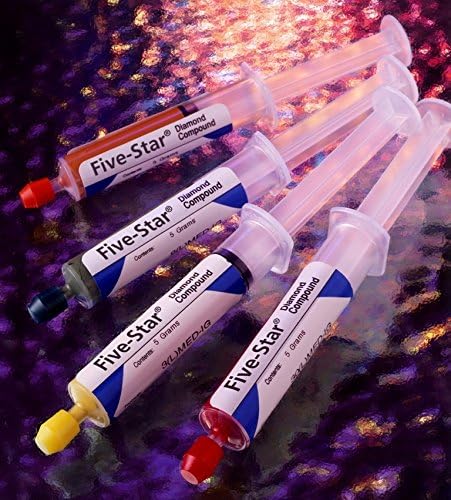 0.25 micron Gray Engis Five-Star Premium Diamond Compound, Oil and Water Soluble, Standard Diamond Concentration, 18 Gram Syringe