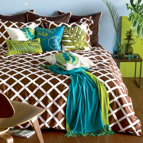 Blissliving Home Kew Duvet Set, Full/Queen, Brown 