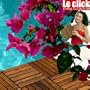 Le click Teak Flooring Tiles CLASSIC - Box of 10 Tiles (Teak Oiled Honey Brown) (12"H x 12"W x 1"D)