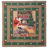 Patch Magic King Santa by the Fireside Duvet Cover