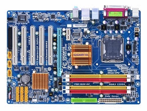 Gigabyte Core 2 Quad/Intel P43/DDR2-1200/A&GbE/ATX Motherboard GA-P43-ES3G