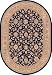 109674 - 2'7 x 4'7 Oval - Rug Depot Traditional Area Rug - Ancient Garden Collection - Navy Background - Machine-Made of 100% Polypropelene Fibers - 1 Million Point Density - T-7 Quality Rating - Oval Rugs with Matching Stair Runners, Hall Runners, Round Rugs, Stair Treads and Area Rugs