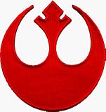 Star Wars - Red Rebel Insignia Logo - Embroidered Iron On or Sew On Patch