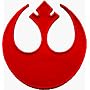 Star Wars - Red Rebel Insignia Logo - Embroidered Iron On or Sew On Patch