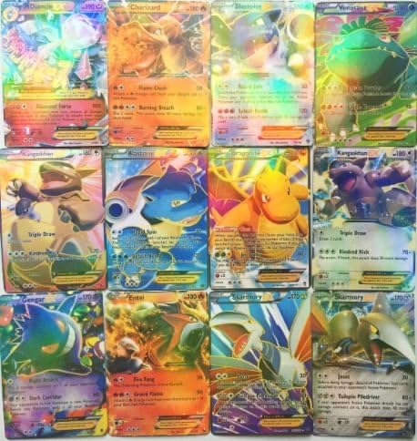 Pokemon Cards EX 60 Pcs/Set Cards Shine XY EX Cards 13 Mega +47 EX Pokemon Card