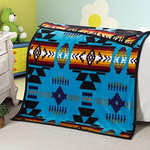 Southwest Design (Navajo Print) Baby Size Reversible Turquoise / Black