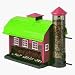 Artline 6290 Red Barn Combo Bird Feeder