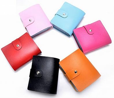 【クリックで詳細表示】60 ポケット 最大 120 枚 収納 大容量 高品質 レザー カードケース 名刺入れ 軽量 コンパクト 厚さ 調節 可能 選べる カラー (ピンク)： シューズ＆バッグ：通販