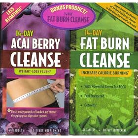 14 Day Acai Berry Cleanse with Bonus 14 Day Fat Burn Cleanse