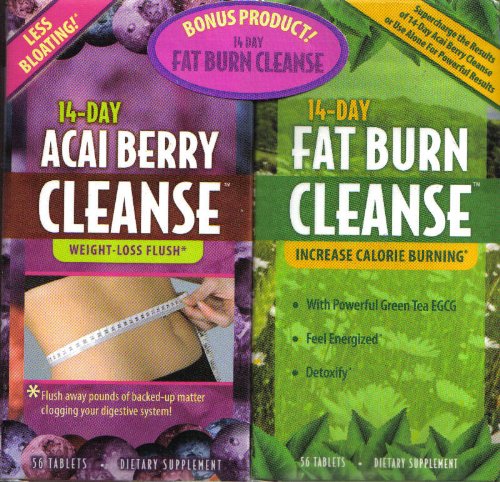 14 Day Acai Berry Cleanse with Bonus 14 Day Fat Burn Cleanse