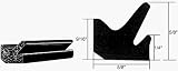 CRL Door Flange Weatherstrip - Various Ford Cars - 5/8 in Width