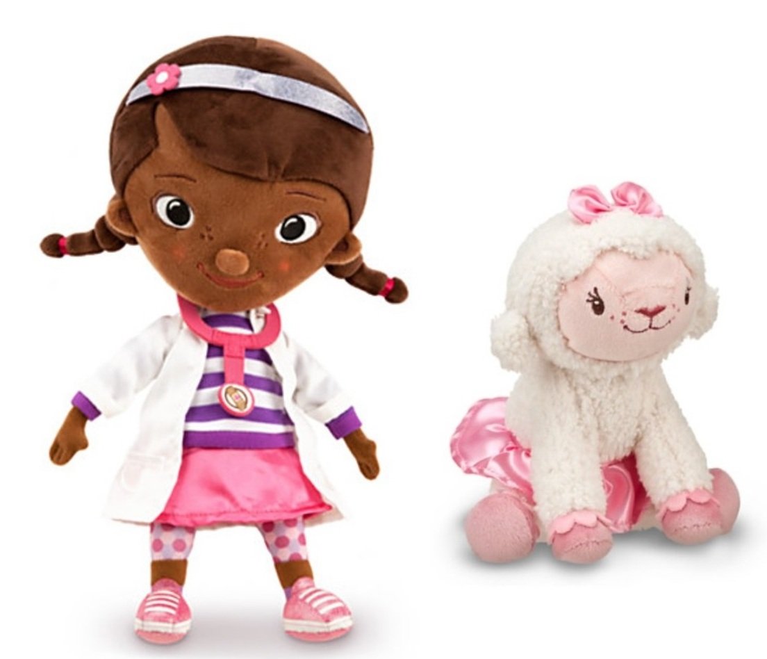 Disney's Doc McStuffins 12" & Lambie 7" Plush Doll Set eBay