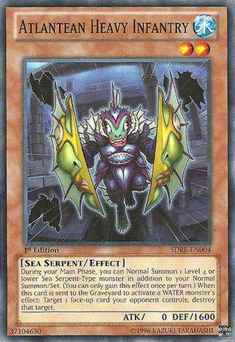Yu-Gi-Oh! - Atlantean Heavy Infantry (SDRE-EN004) - Structure Deck: Realm of the Sea Emperor - 1st Edition - Common On Sale