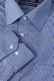 Pure Cotton Quick Iron Textured Striped Shirt