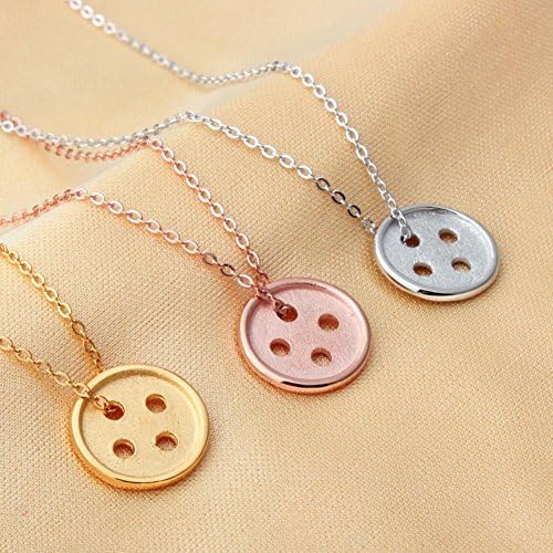 Darling Gifts 925 Sterling Silver Necklace lucky button Pinocchio Park Shin Hye with female jewelry silver jewelry chain clavicle