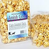 Amish Good Premium Caramel Popcorn * Hand Stirred in Copper Kettle * Real Butter and Coconut Oil Makes Better Caramel Corn * Satisfaction Guaranteed!