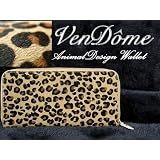 VenDome 本馬の毛 カウスポット 長財布 FA-779 ヒョウ柄