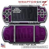 Sony PSP Slim Skin - Carbon Fiber Purple and Chrome WraptorSkinz TM Kit by TuneTattooz TM