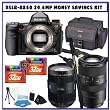 Sony Alpha DSLR-A850 Full Frame Digital SLR Camera + Sony 24 -70mm f/2.8 Carl Zeiss Vario Sonnar T Zoom Lens + Sony 70-300mm f/4.5-5.6 SSM ED G-Series Compact Super Telephoto Zoom Lens + Two (2) Transcend 32GB CF + Sony Case + Professional Photographer Shooters Package