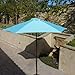 Formosa Covers 9ft Umbrella Replacement Canopy 6 Ribs in Light Blue (Canopy Only)