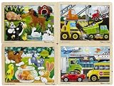 Melissa & Doug Deluxe Fresh Start Jigsaw Puzzle Bundle 12 Piece (Set of 4)