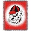 Georgia Bulldogs NCAA Triple Woven Jacquard Throw (019 Focus) (48x60")"