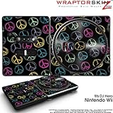 DJ Hero Skin Kearas Peace Signs on Black fits Nintendo Wii DJ Heros (DJ HER ....