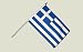 Drapeau Grèce sur hampe - 30 x 45 cm