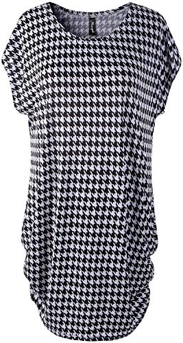 Gk2 Womens Casual Loose Dolman Sleeve Tops Blouse Floral Dress (One size(fit S-L), B 16)