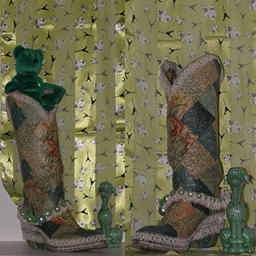 Glammed and Blinged Cowboy Boot Vase