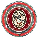 Neon Clock - George Killian's Irish Red Logo, Model# KL1400