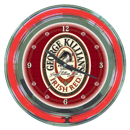 Neon Clock - George Killian s Irish Red Logo, Model# KL1400