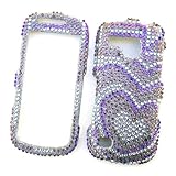 Samsung Continuum i400 (Verizon) Snap-on Protector Hard Case Rhinestone Cov ....