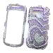 Samsung Continuum i400 (Verizon) Snap-on Protector Hard Case Rhinestone Cover "Pretty Hearts" Design