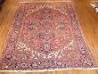 Handmade Antique Iranian Heriz Rug 7'9"x11'