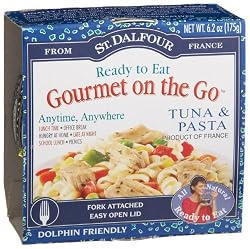 St. Dalfour Gourmet On The Go, Ready to Eat  Tuna & Pasta, 6.2-Ounce Tins (Pack of 6)