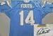 Dan Fouts San Diego Chargers NFL Hand Signed Authentic Blue Jersey
