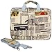 14 inch Newspaper Pattern Laptop Carry Case / Shoulder Messenger Bag / Briefcase for Macbook, Acer, Dell, HP, Sony Notebook