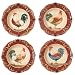 Tuscan Rooster Assorted Soup Bowl Set of 4