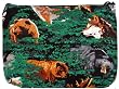 Wolf Bear Deer Makeup Pouch-Travel Clutch - Coin Purse Wristlet Wolf Lodge Make up Cosmetic Beauty Bag Best Unique Small Gifts for Women Woman Ladies Girls or College Students