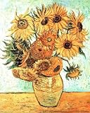 Vincent Van Gogh (Vase with Twelve Sunflowers ) Art Poster Print - 13x19
