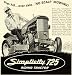 1962 Ad Simplicity 725 Riding Tractor Port Washington Agriculture Farm Equipment - Original Print Ad