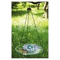 Delicate Bouquet Hanging Birdbath
