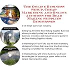 The Online Business Setup, Cheap Marketing, Online Auctions for Wine Making Supplies... by Wine Making